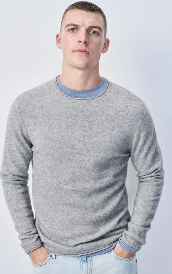 American Vintage Jumpers and Cardigans Men Jumper Ducksbay Heather Grey