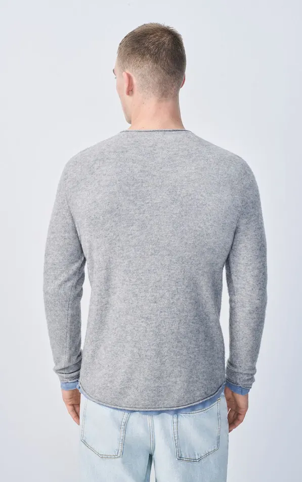 American Vintage Jumpers and Cardigans Men Jumper Ducksbay Heather Grey