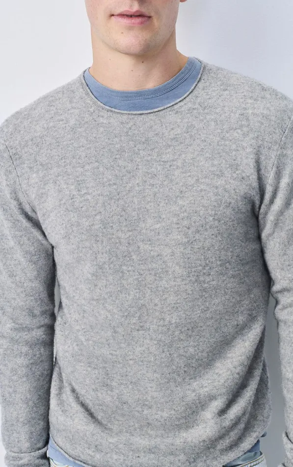 American Vintage Jumpers and Cardigans Men Jumper Ducksbay Heather Grey