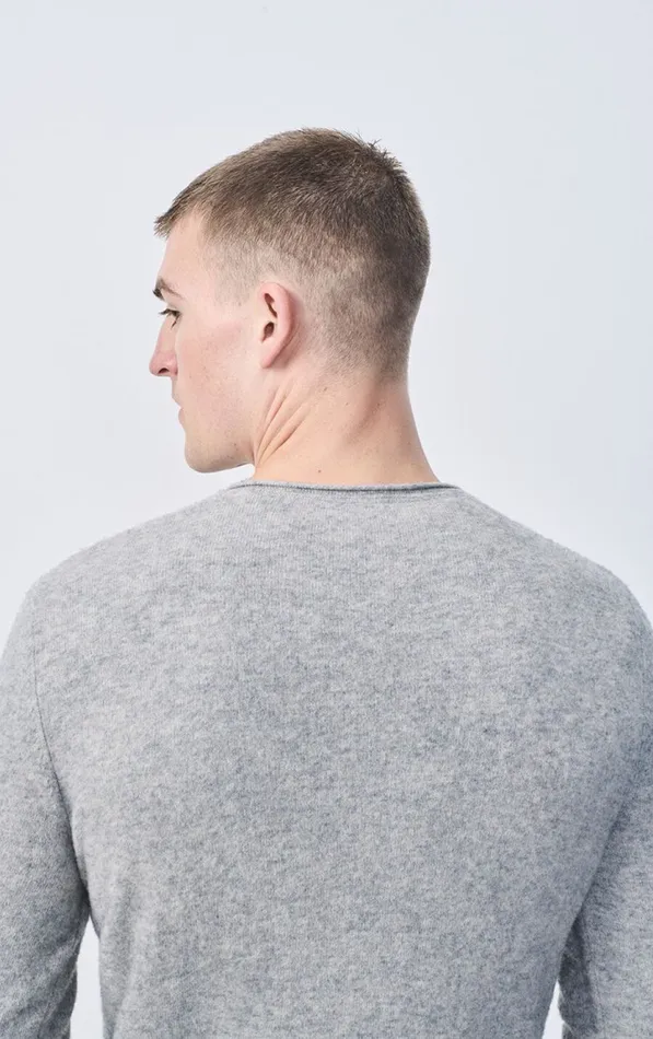 American Vintage Jumpers and Cardigans Men Jumper Ducksbay Heather Grey
