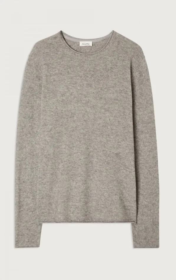 American Vintage Jumpers and Cardigans Men Jumper Ducksbay Heather Grey