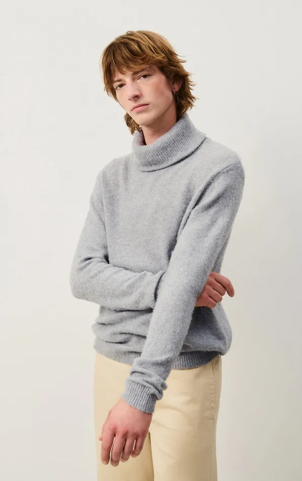 American Vintage Jumpers and Cardigans Men Jumper Falyday Heather Grey