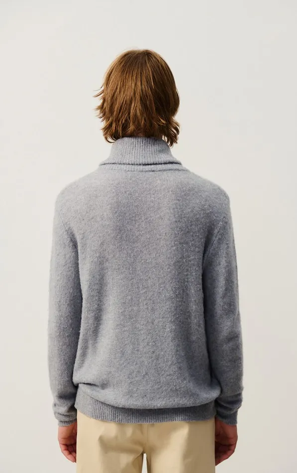 American Vintage Jumpers and Cardigans Men Jumper Falyday Heather Grey American Vintage Jumpers and Cardigans Men Jumper Falyday Heather Grey