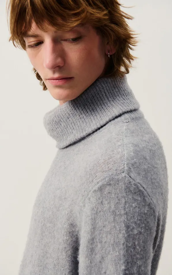 American Vintage Jumpers and Cardigans Men Jumper Falyday Heather Grey American Vintage Jumpers and Cardigans Men Jumper Falyday Heather Grey