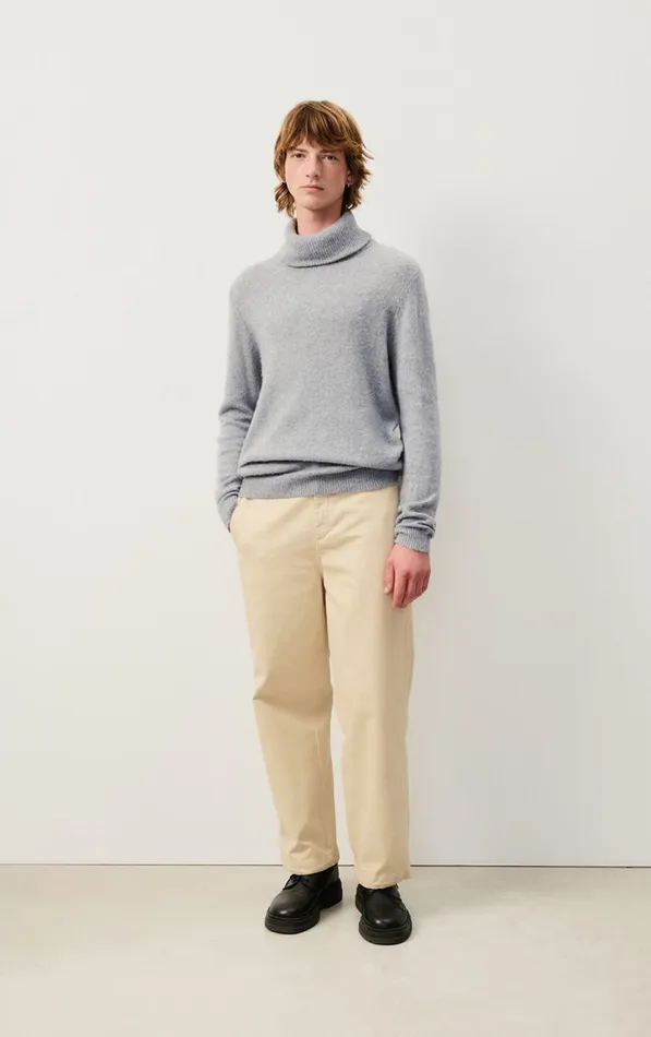 American Vintage Jumpers and Cardigans Men Jumper Falyday Heather Grey American Vintage Jumpers and Cardigans Men Jumper Falyday Heather Grey