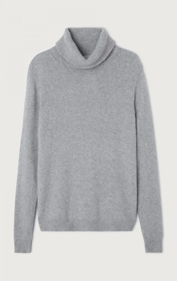 American Vintage Jumpers and Cardigans Men Jumper Falyday Heather Grey American Vintage Jumpers and Cardigans Men Jumper Falyday Heather Grey