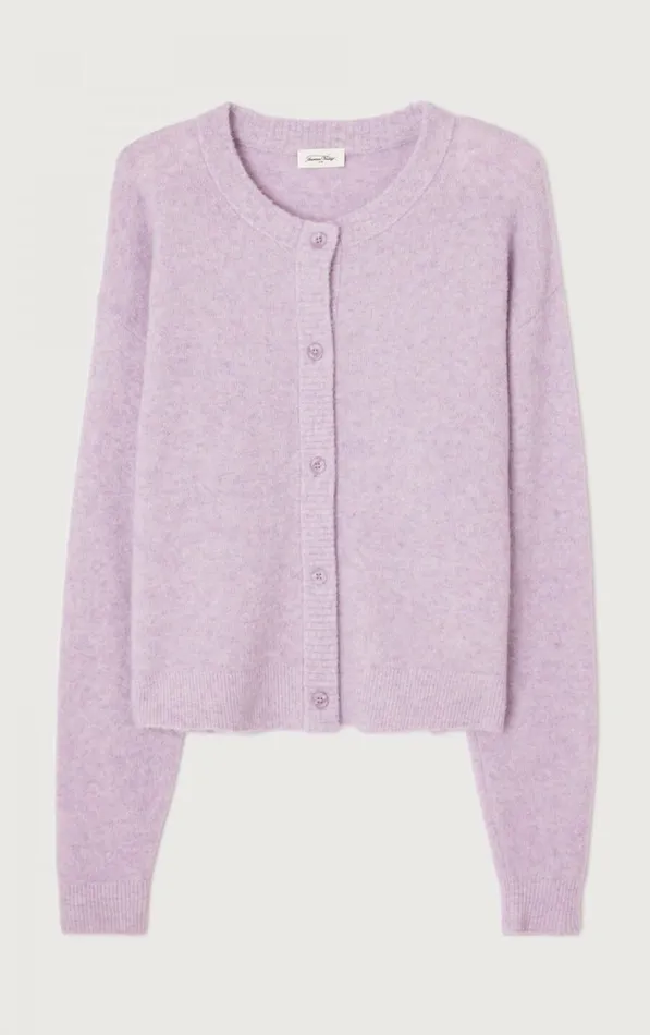 American Vintage Jumpers and Cardigans Women Cardigan Damsville Melange Glycine