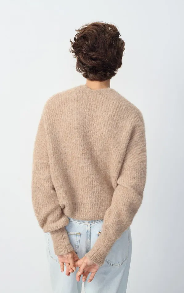 American Vintage Jumpers and Cardigans Women Cardigan East Melange Beige American Vintage Jumpers and Cardigans Women Cardigan East Melange Beige