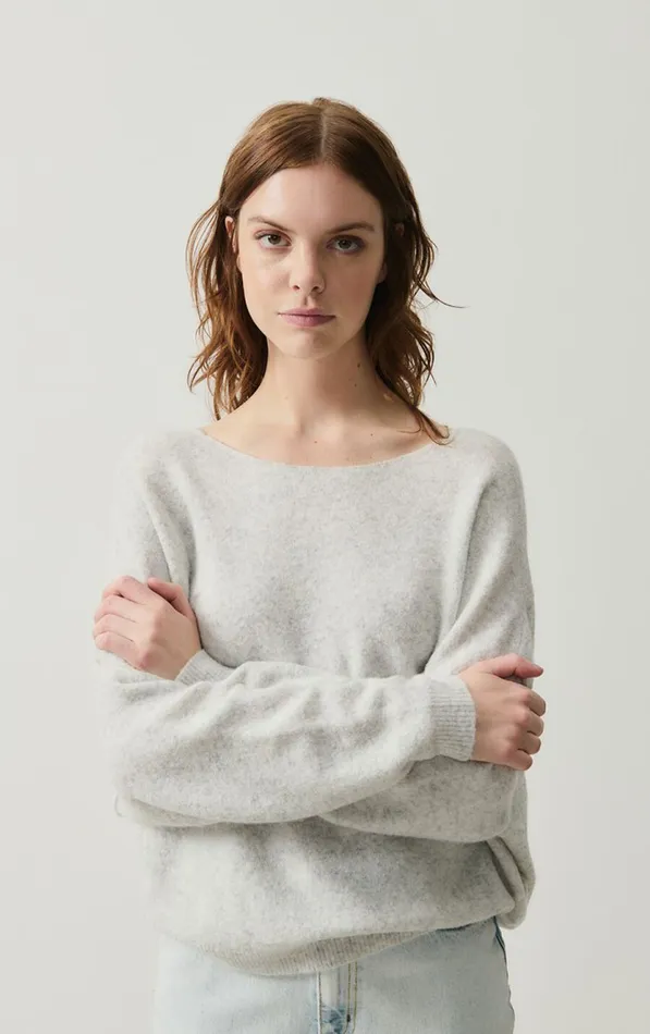 American Vintage Jumpers and Cardigans Women Jumper Damsville Heather Grey