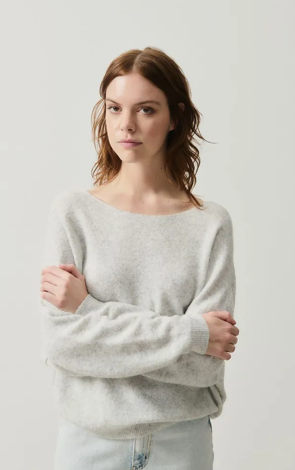 American Vintage Jumpers and Cardigans Women Jumper Damsville Heather Grey American Vintage Jumpers and Cardigans Women Jumper Damsville Heather Grey