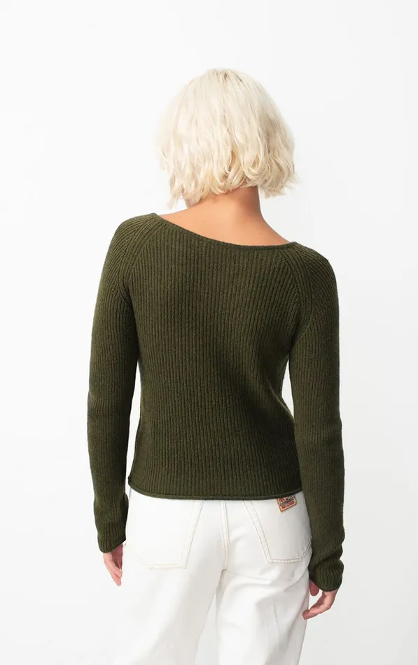 American Vintage Jumpers and Cardigans Women Jumper Falyday Seaweed Black Melange