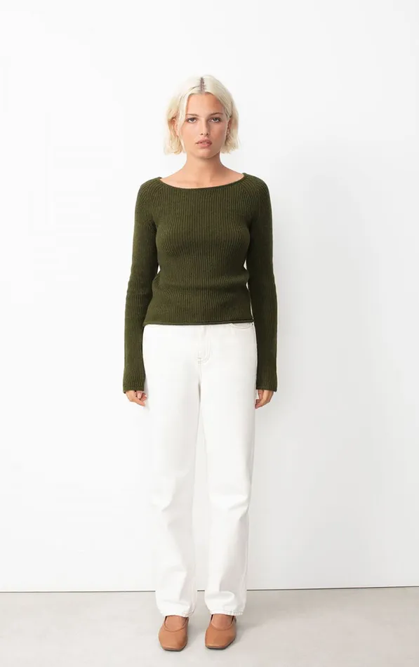 American Vintage Jumpers and Cardigans Women Jumper Falyday Seaweed Black Melange