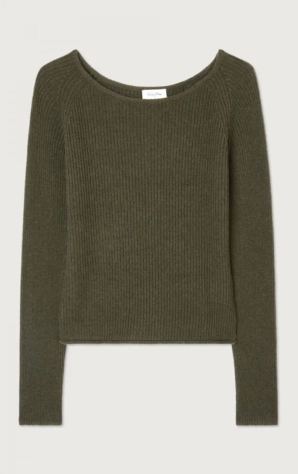 American Vintage Jumpers and Cardigans Women Jumper Falyday Seaweed Black Melange
