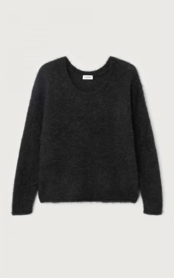 American Vintage Jumpers and Cardigans Women Jumper Nuny Melange Charcoal