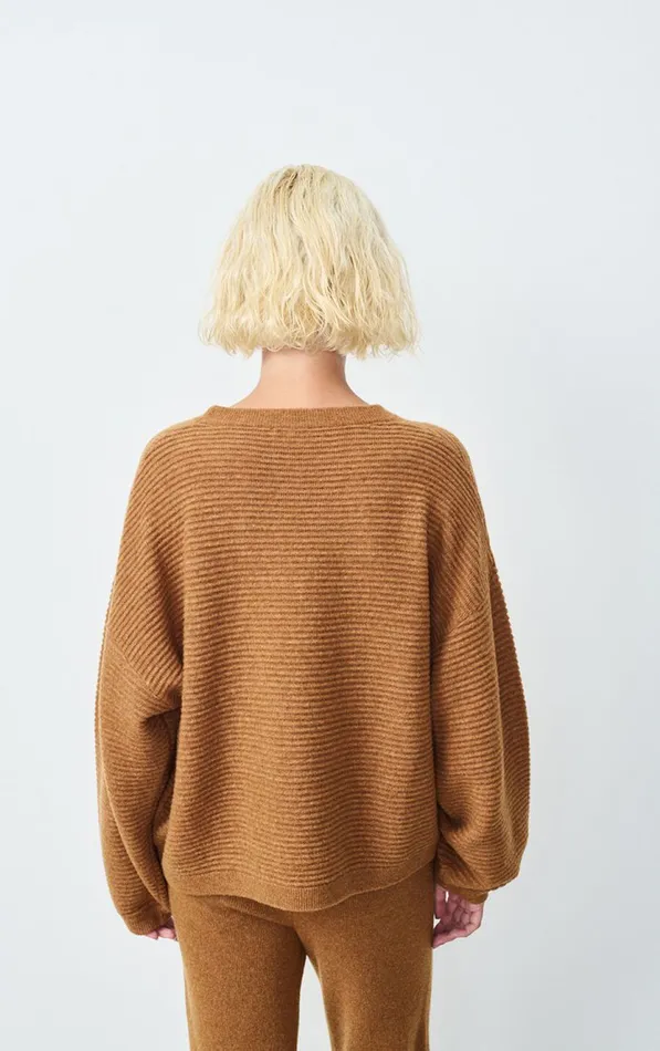 American Vintage Jumpers and Cardigans Women Jumper Raxow Brunette Melange American Vintage Jumpers and Cardigans Women Jumper Raxow Brunette Melange