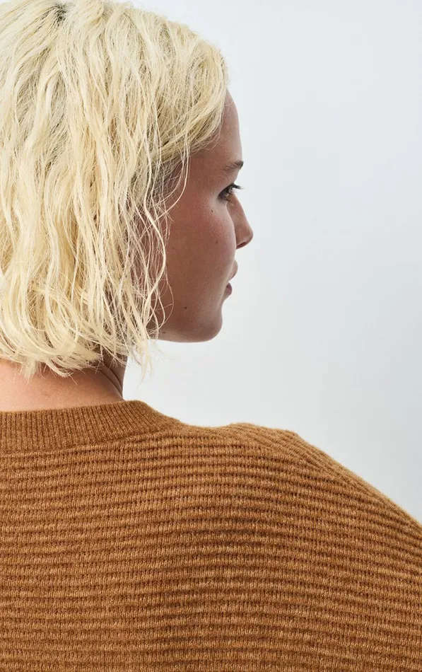 American Vintage Jumpers and Cardigans Women Jumper Raxow Brunette Melange American Vintage Jumpers and Cardigans Women Jumper Raxow Brunette Melange