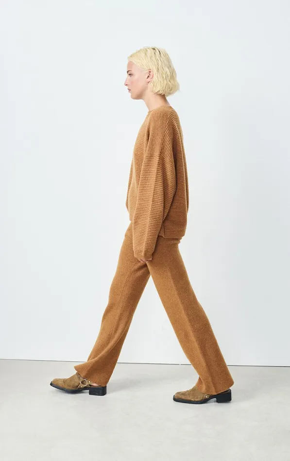 American Vintage Jumpers and Cardigans Women Jumper Raxow Brunette Melange American Vintage Jumpers and Cardigans Women Jumper Raxow Brunette Melange