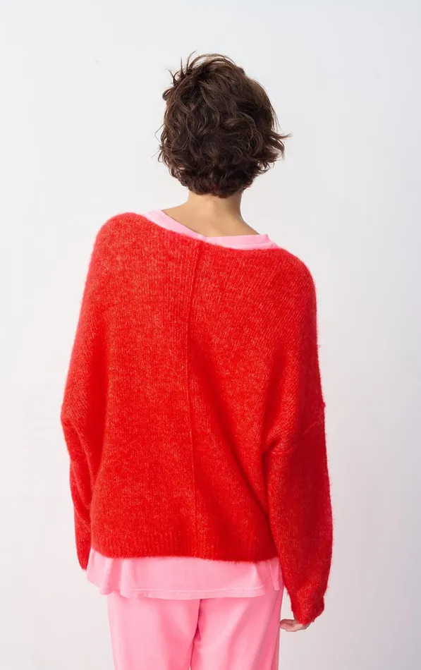 American Vintage Jumpers and Cardigans Women Jumper Yanbay Melange Flamenco American Vintage Jumpers and Cardigans Women Jumper Yanbay Melange Flamenco
