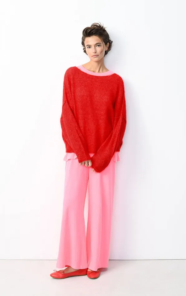 American Vintage Jumpers and Cardigans Women Jumper Yanbay Melange Flamenco American Vintage Jumpers and Cardigans Women Jumper Yanbay Melange Flamenco