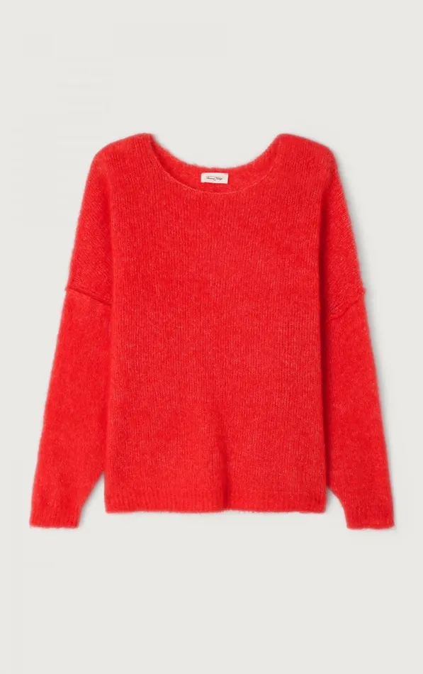 American Vintage Jumpers and Cardigans Women Jumper Yanbay Melange Flamenco American Vintage Jumpers and Cardigans Women Jumper Yanbay Melange Flamenco