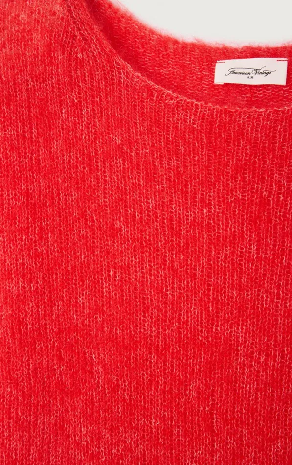American Vintage Jumpers and Cardigans Women Jumper Yanbay Melange Flamenco American Vintage Jumpers and Cardigans Women Jumper Yanbay Melange Flamenco