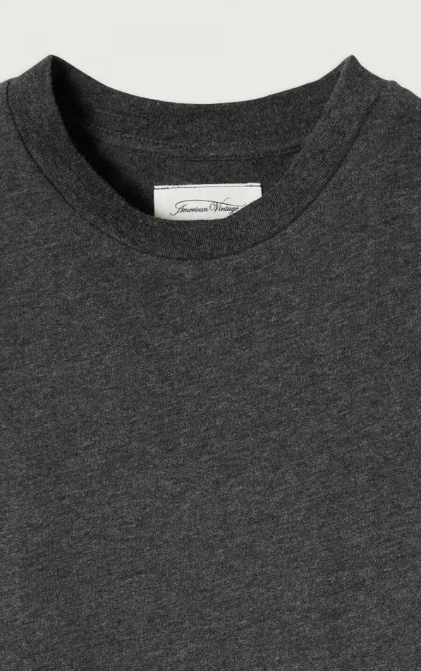 American Vintage Long Sleeve TShirts Kids TShirt Gamipy Melange Charcoal