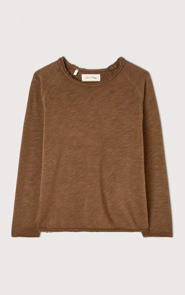 American Vintage Long Sleeve TShirts Kids TShirt Sonoma Candied Chestnut Vintage
