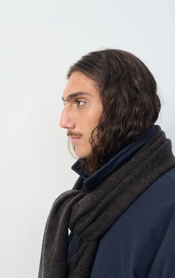 American Vintage Men Scarf Raxow Charcoal Melange American Vintage Men Scarf Raxow Charcoal Melange