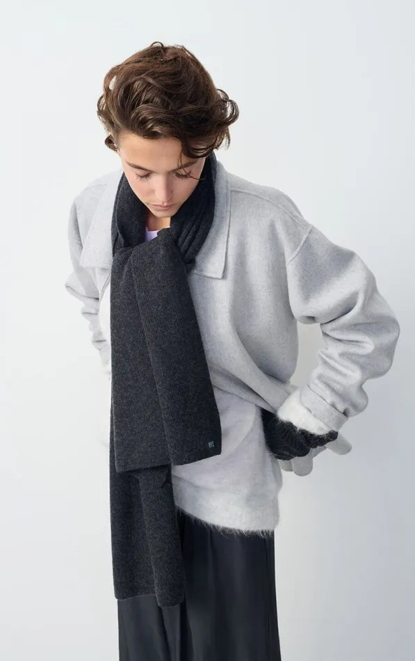 American Vintage Men Scarf Raxow Charcoal Melange American Vintage Men Scarf Raxow Charcoal Melange