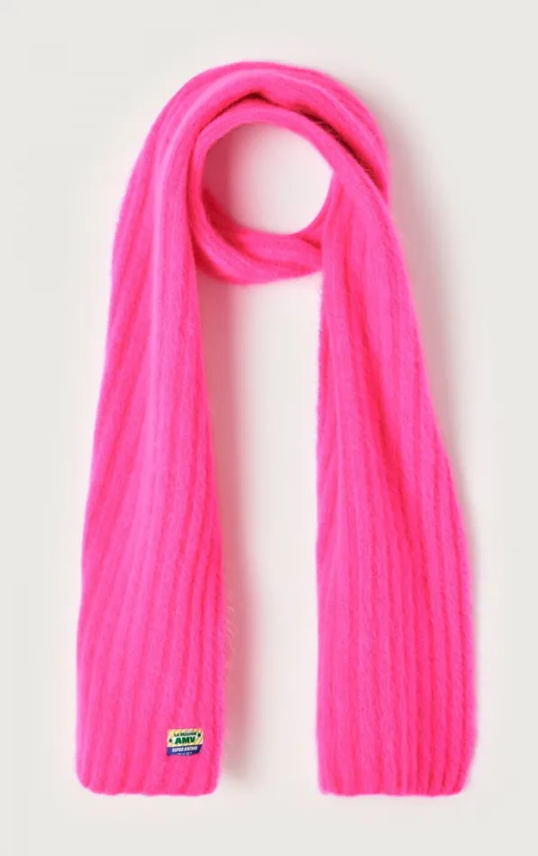 American Vintage Scarves And Shawls WomenMen Scarf Vitow Neon Pink Melange