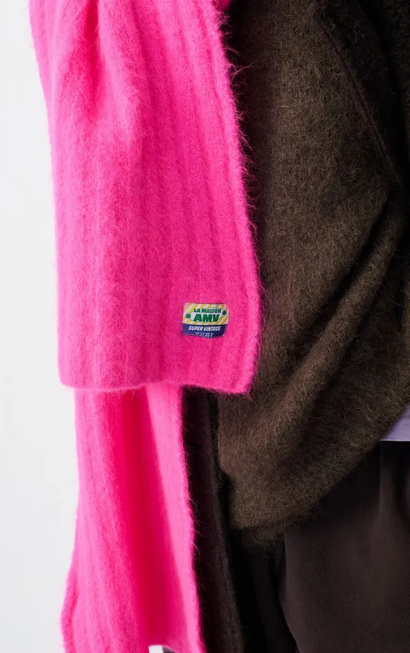 American Vintage Scarves And Shawls WomenMen Scarf Vitow Neon Pink Melange