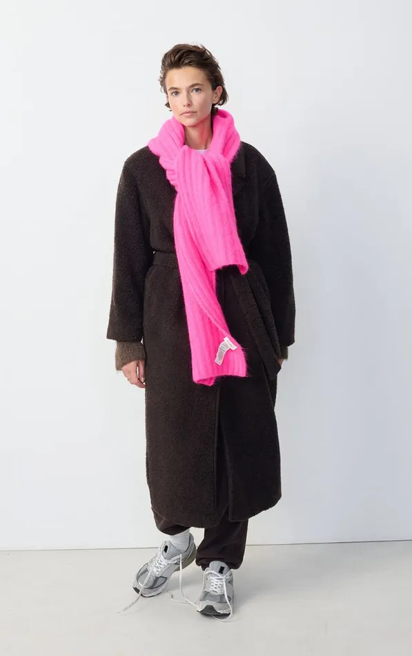 American Vintage Scarves And Shawls WomenMen Scarf Vitow Neon Pink Melange
