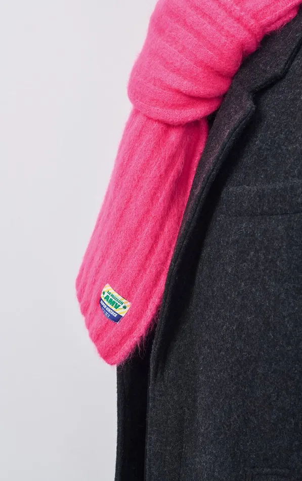 American Vintage Scarves And Shawls WomenMen Scarf Vitow Neon Pink Melange