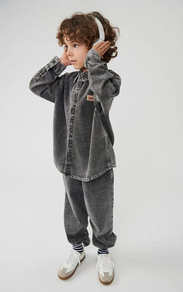American Vintage Shirts Kids Shirt Jazy Grey American Vintage Shirts Kids Shirt Jazy Grey