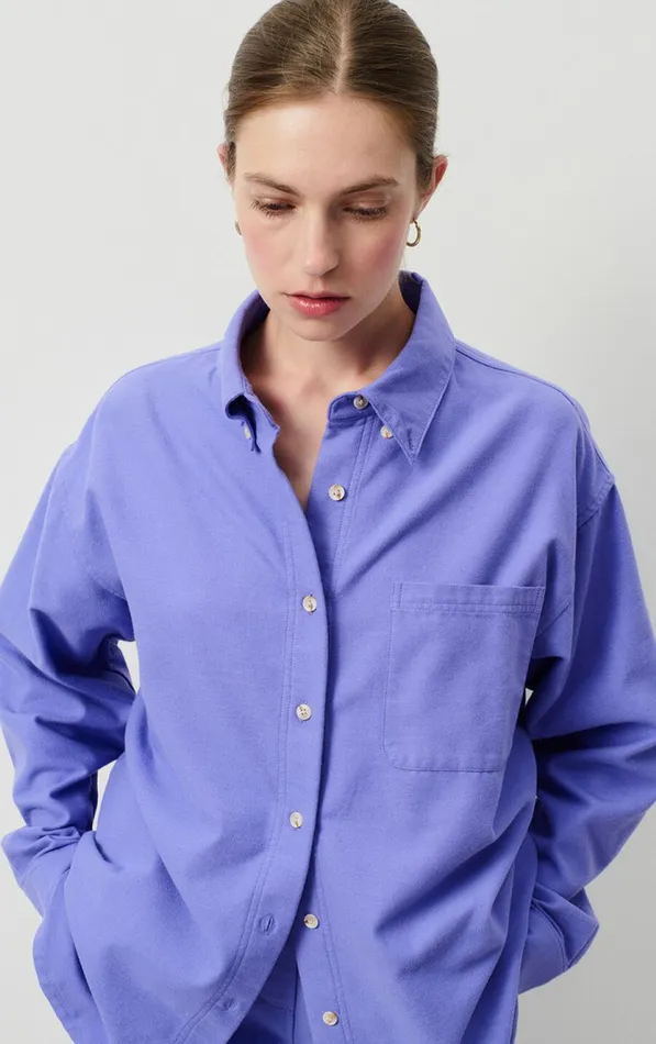 American Vintage Shirts Women Shirt Dakota Provence Melange American Vintage Shirts Women Shirt Dakota Provence Melange