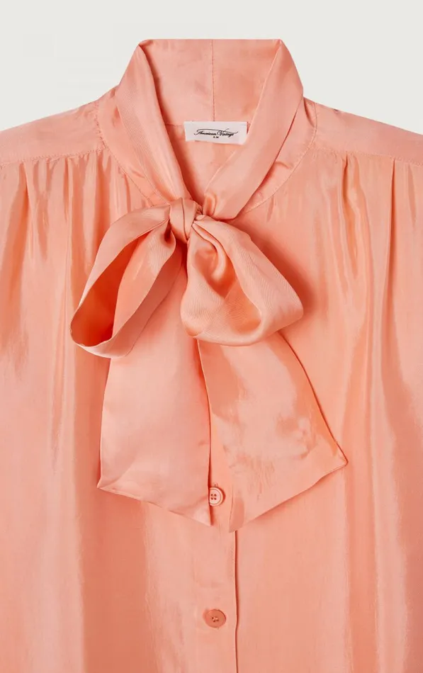 American Vintage Shirts Women Shirt Luabird Pink Flamingo