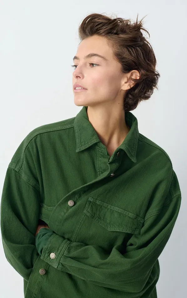 American Vintage Shirts Women Shirt Nyolow Overdyed Khaki