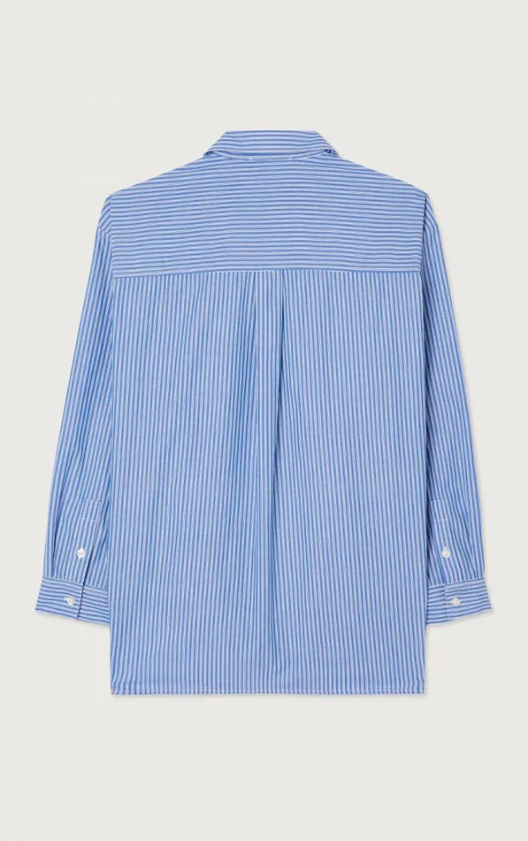 American Vintage Shirts Women Shirt Zatybay Aqua Stripes