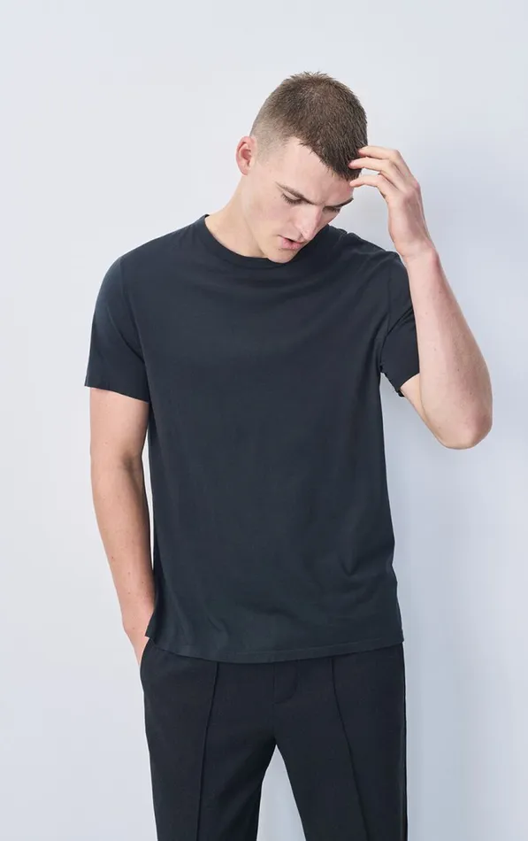 American Vintage Short Sleeve TShirts Men TShirt Decatur Carbon