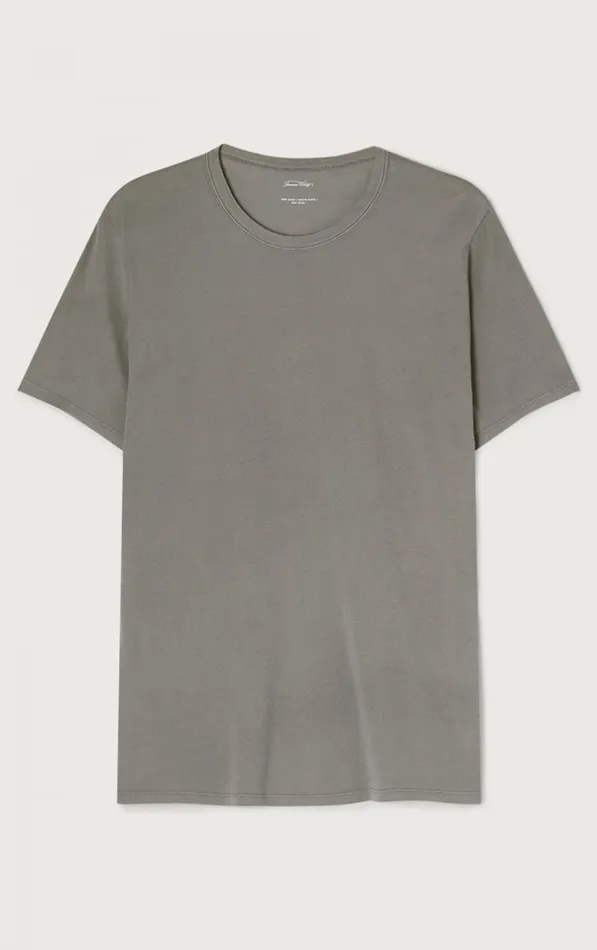 American Vintage Short Sleeve TShirts Men TShirt Devon Vintage Grey