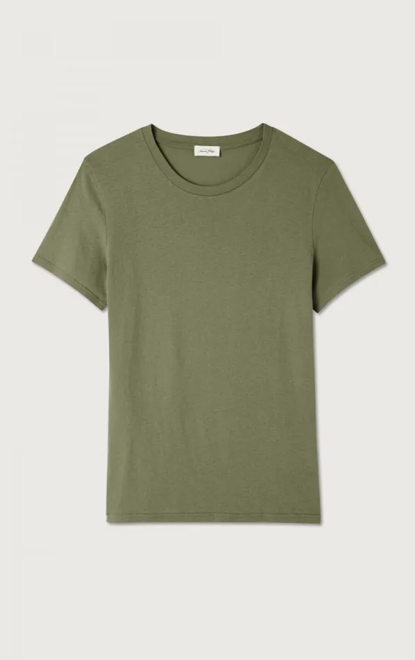 American Vintage Short Sleeve TShirts Men TShirt Gamipy Khaki American Vintage Short Sleeve TShirts Men TShirt Gamipy Khaki