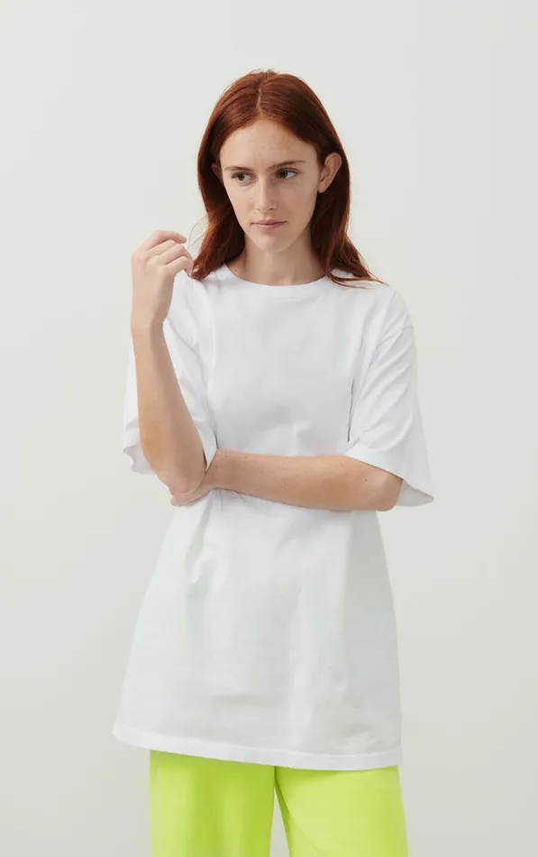 American Vintage Short Sleeve TShirts WomenMen TShirt Firenze White