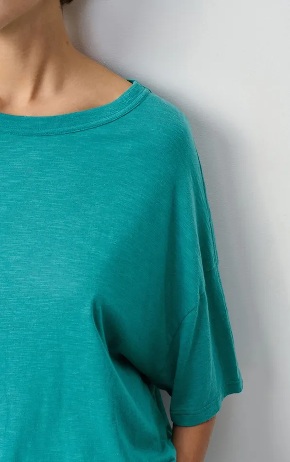 American Vintage Short Sleeve TShirts Women TShirt Jacksonville Emerald Melange