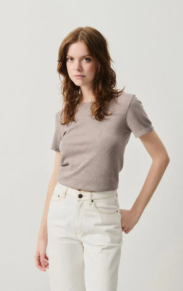 American Vintage Short Sleeve TShirts Women TShirt Sonoma Vintage Beaver
