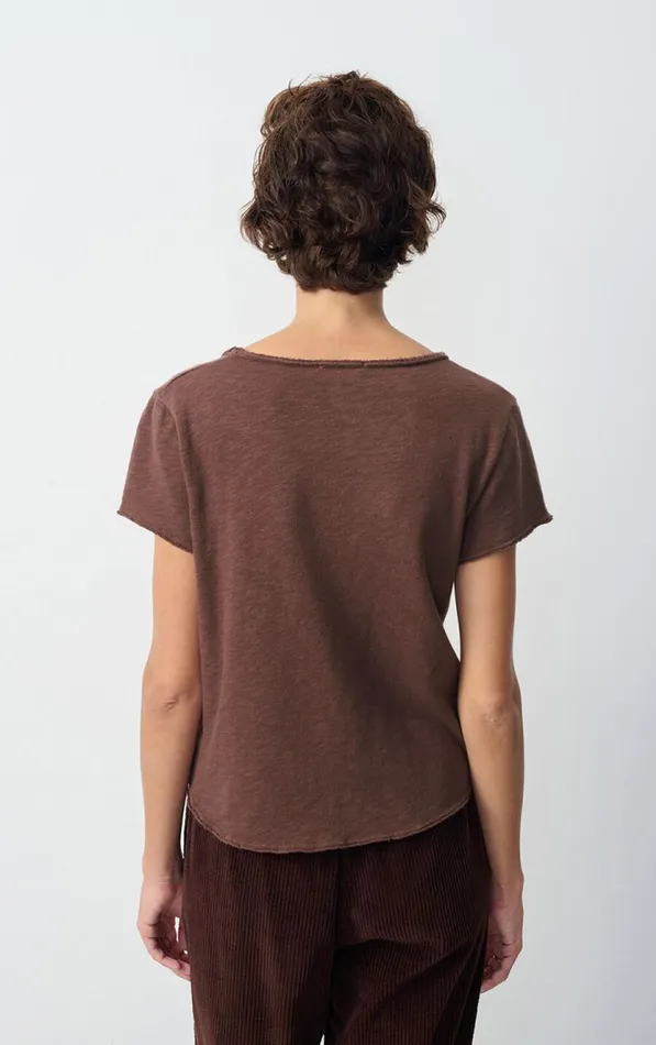 American Vintage Short Sleeve TShirts Women TShirt Sonoma Vintage Choco