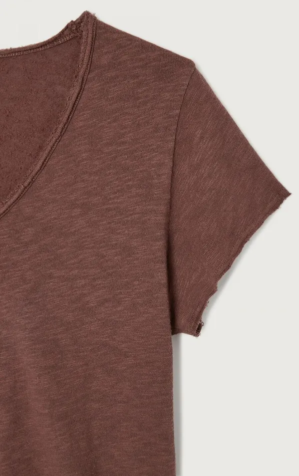 American Vintage Short Sleeve TShirts Women TShirt Sonoma Vintage Choco