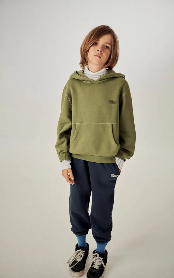 American Vintage Sweatshirts Kids Hoodie Izubird Khaki Vintage American Vintage Sweatshirts Kids Hoodie Izubird Khaki Vintage