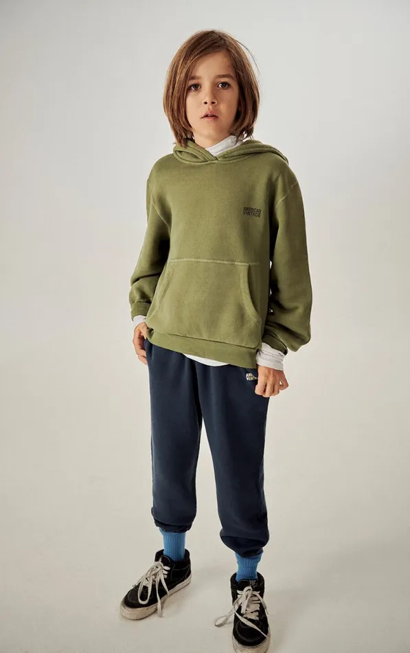 American Vintage Sweatshirts Kids Hoodie Izubird Khaki Vintage American Vintage Sweatshirts Kids Hoodie Izubird Khaki Vintage