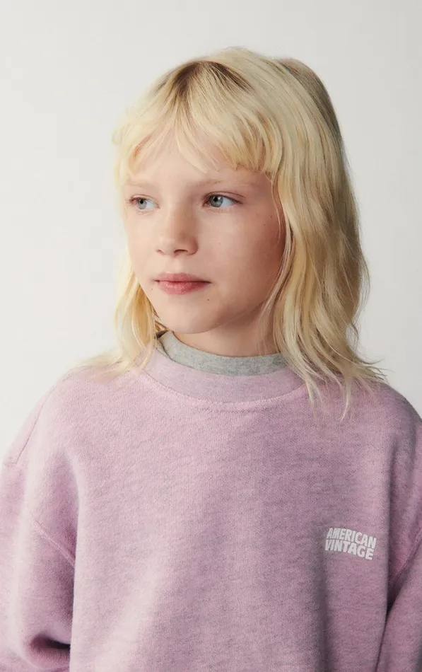 American Vintage Sweatshirts Kids Sweatshirt Doven Overdyed Satin