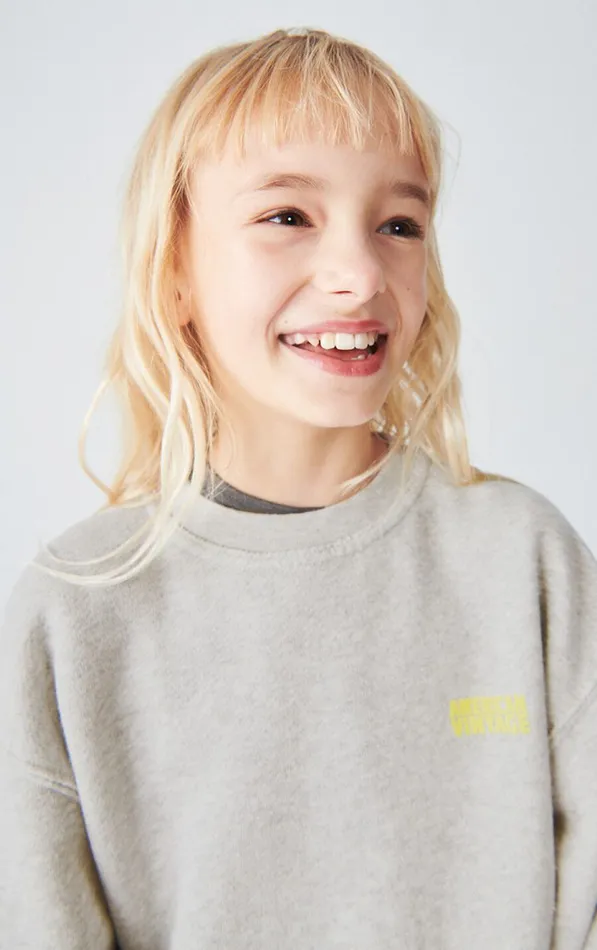American Vintage Sweatshirts Kids Sweatshirt Kodytown Polar Melange American Vintage Sweatshirts Kids Sweatshirt Kodytown Polar Melange